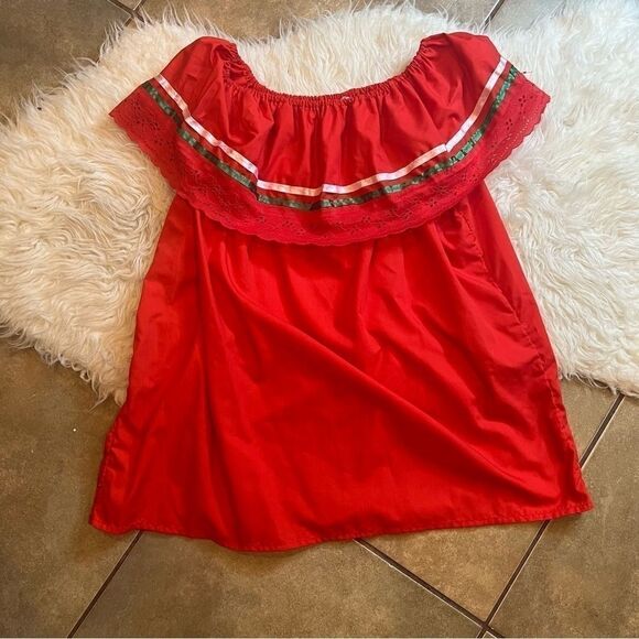 Mexican traditional blouse for 15 / 16 de Septiembre Independence Day - Picture 3 of 5